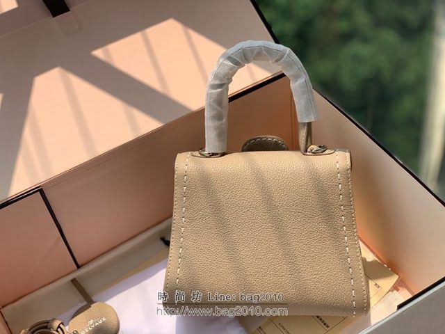 DELVAUX女包 德爾沃比利時單肩包 純手工蜜蠟縫線 德爾沃女手提包 女手拎包 DF0020手縫淺灰 Delvaux斜挎包  fcs1394